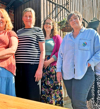 Family Learning team from Adult Learning Worcestershire – Sally Lindley, Lisa Brooker, Penny Kelly, Lisa Tye, Jessica Harris