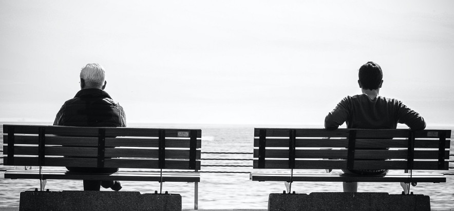 people sat on bench