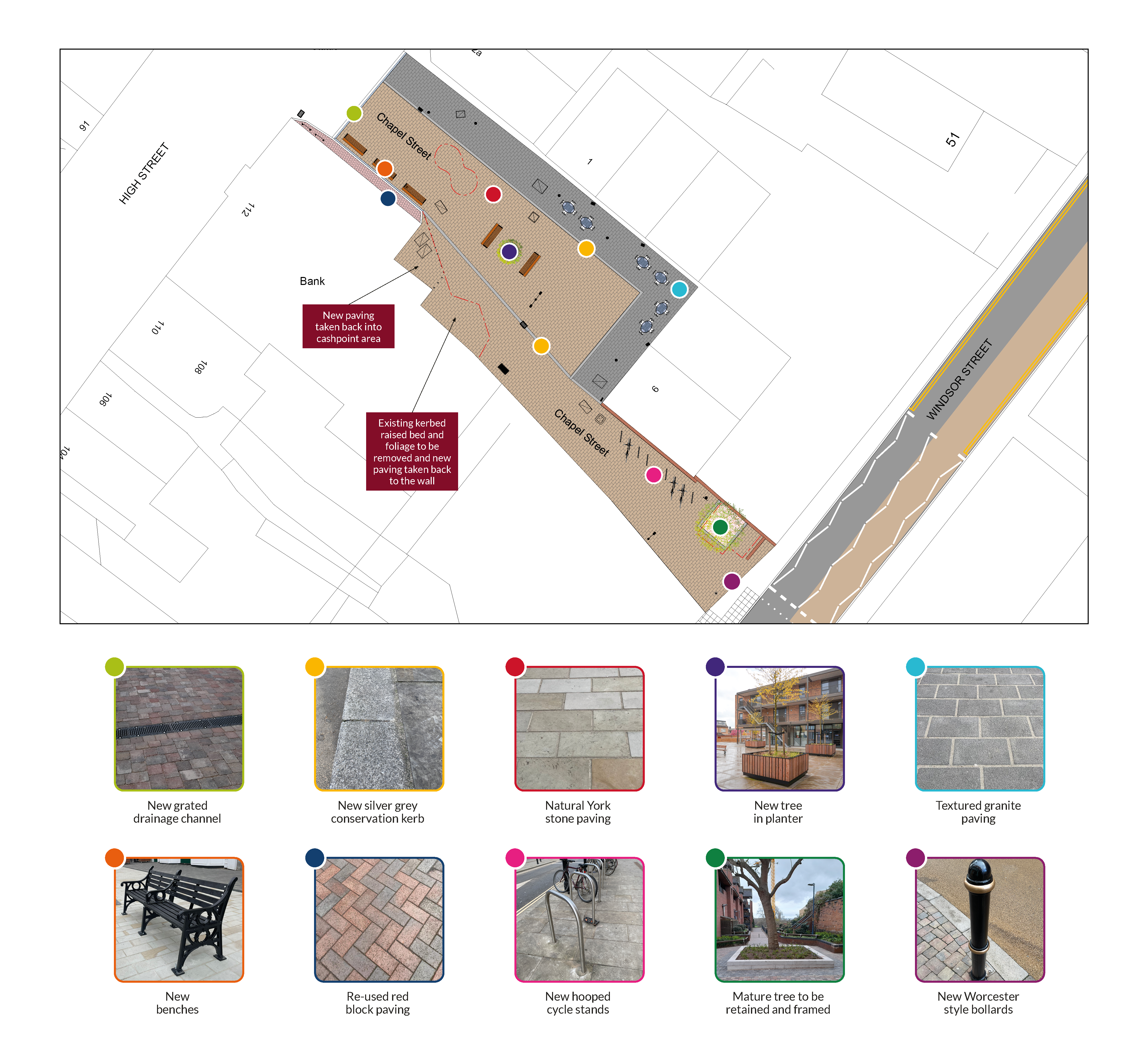 Map of Chapel Street