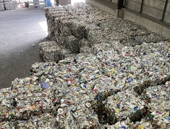 Baled recycling at EnviroSort
