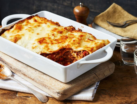 Dish of lasagna