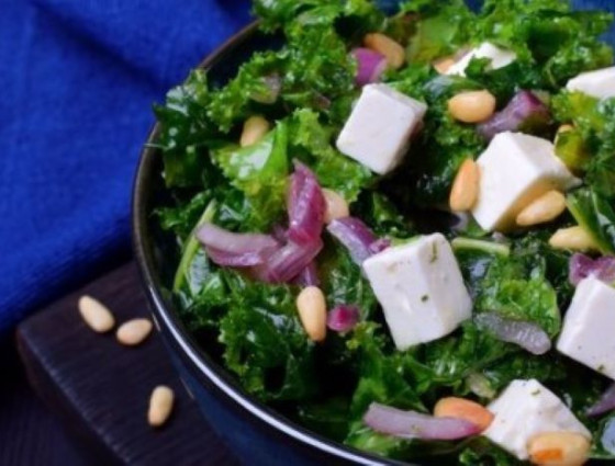 Kale and Clementine Salad - Hide the cheese
