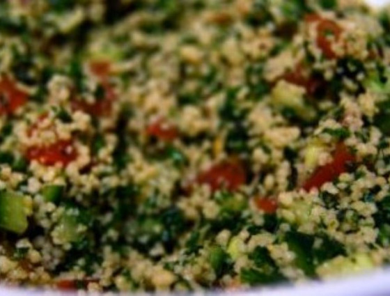 Plate of tabbouleh