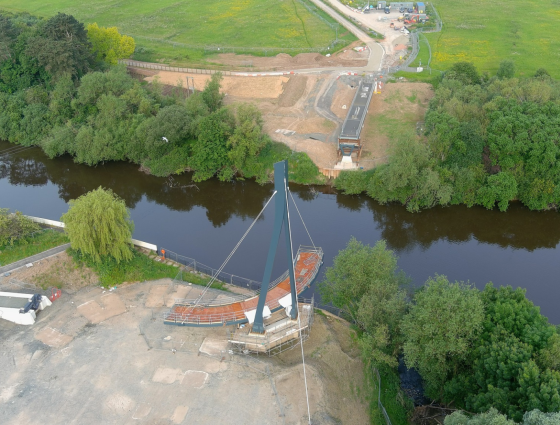 Drone shot of Kepax bridge