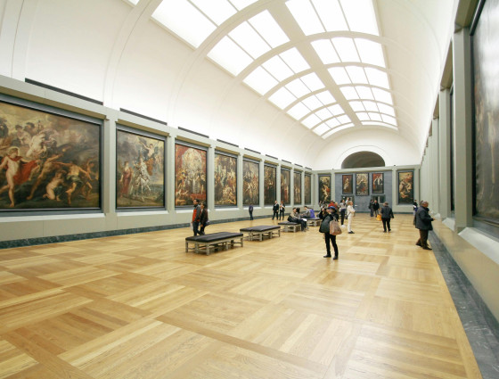 Image of an art gallery inside a museum