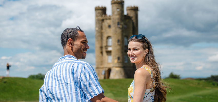 Visitors at Broadway Tower