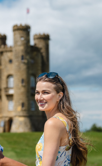 Visitors at Broadway Tower